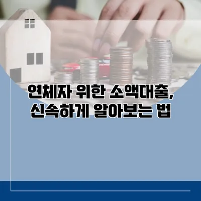 연체자 위한 소액대출, 신속하게 알아보는 법