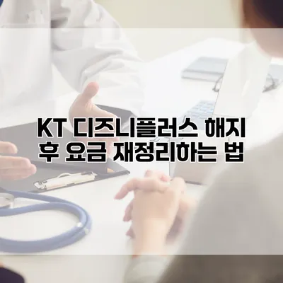 KT 디즈니플러스 해지 후 요금 재정리하는 법