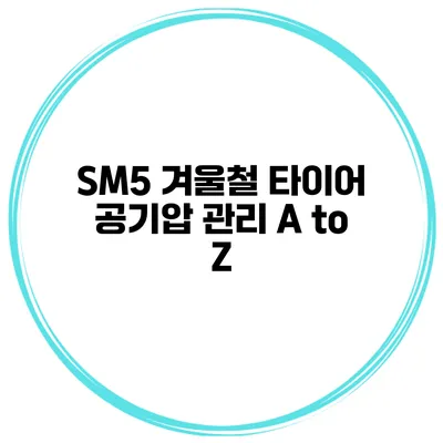 SM5 겨울철 타이어 공기압 관리 A to Z