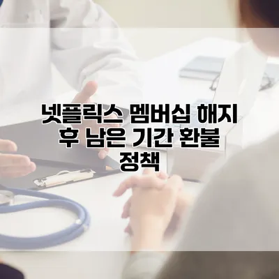 넷플릭스 멤버십 해지 후 남은 기간 환불 정책