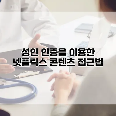 성인 인증을 이용한 넷플릭스 콘텐츠 접근법